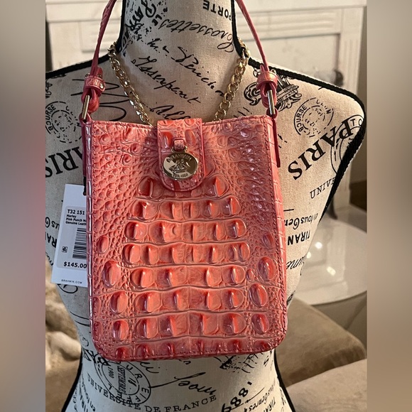 🆕 Brahmin Pink Punch Crossbody Bag and Dust Bag - Picture 5 of 17